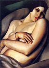 Dreams Paintings - The dream by Tamara de Lempicka